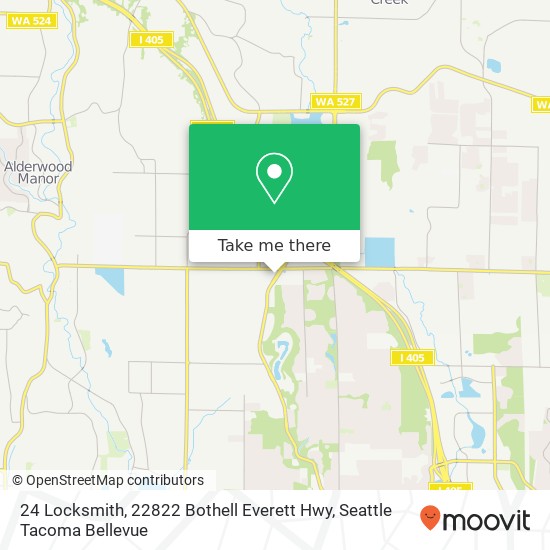 Mapa de 24 Locksmith, 22822 Bothell Everett Hwy