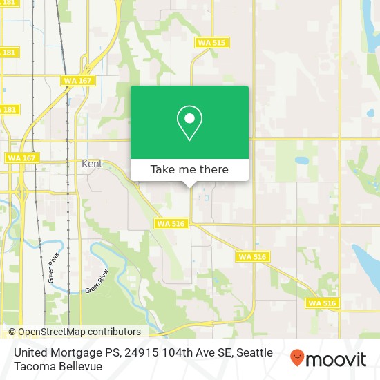 Mapa de United Mortgage PS, 24915 104th Ave SE