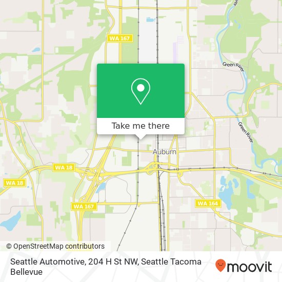 Seattle Automotive, 204 H St NW map