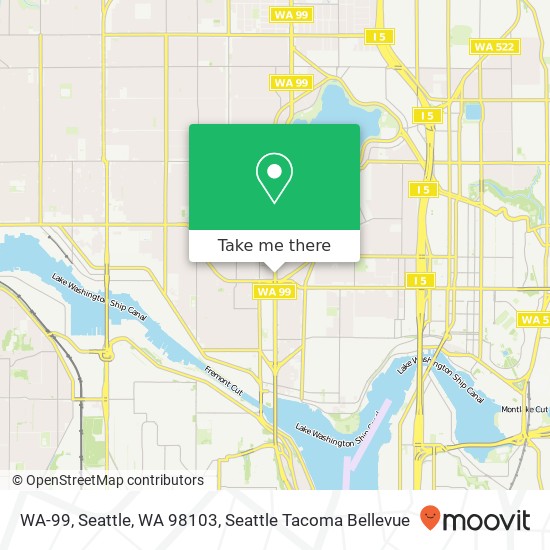 Mapa de WA-99, Seattle, WA 98103