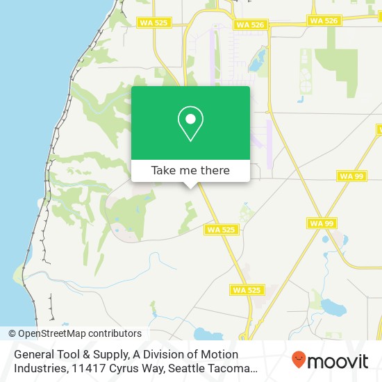 Mapa de General Tool & Supply, A Division of Motion Industries, 11417 Cyrus Way