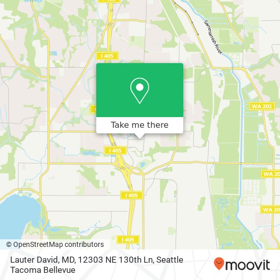 Mapa de Lauter David, MD, 12303 NE 130th Ln