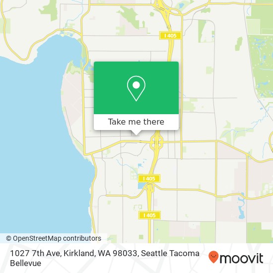 Mapa de 1027 7th Ave, Kirkland, WA 98033