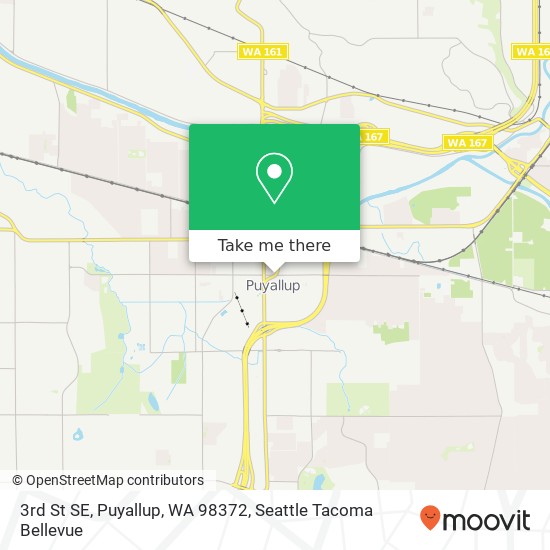 Mapa de 3rd St SE, Puyallup, WA 98372