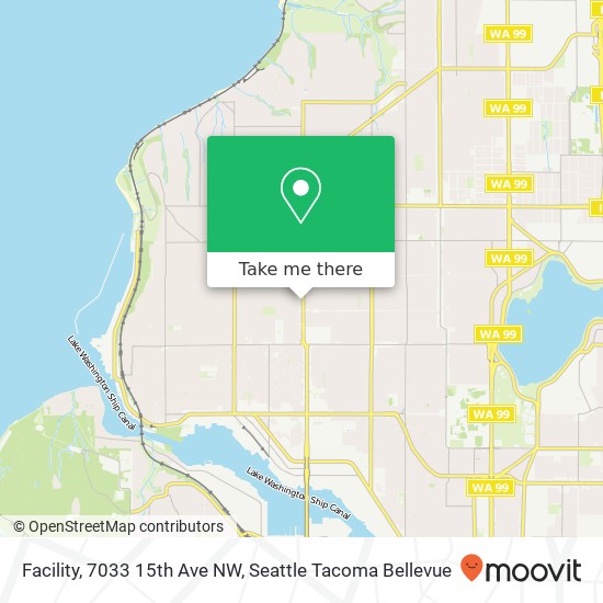 Mapa de Facility, 7033 15th Ave NW