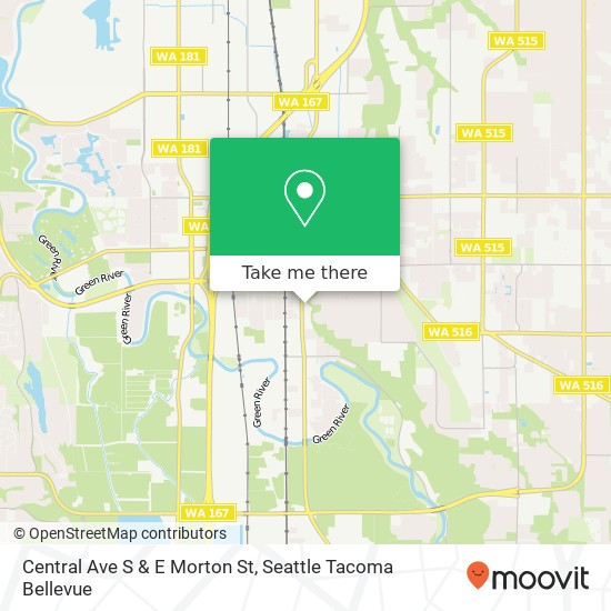 Mapa de Central Ave S & E Morton St