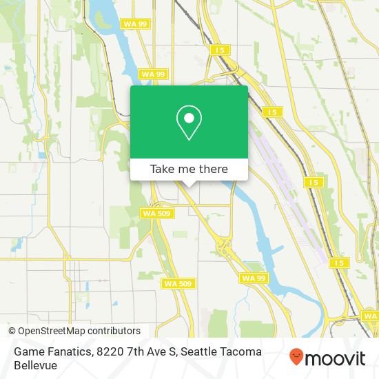 Game Fanatics, 8220 7th Ave S map