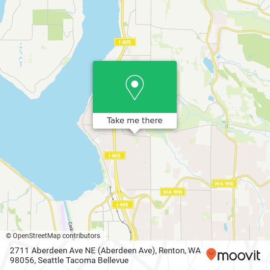 Mapa de 2711 Aberdeen Ave NE (Aberdeen Ave), Renton, WA 98056