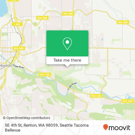 Mapa de SE 4th St, Renton, WA 98059