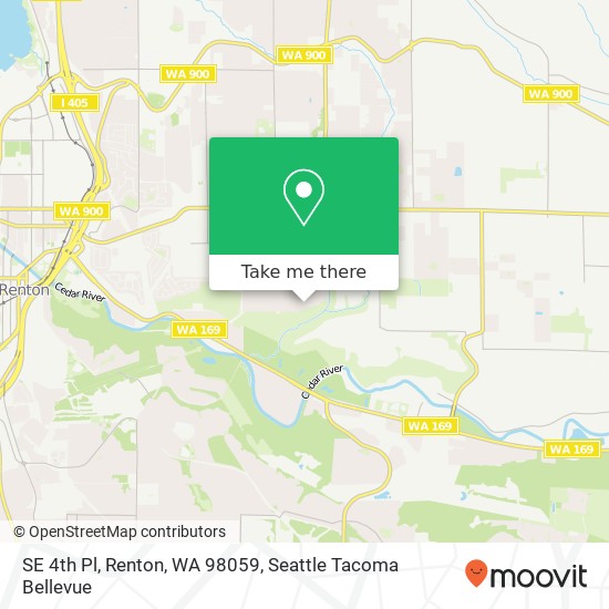 Mapa de SE 4th Pl, Renton, WA 98059