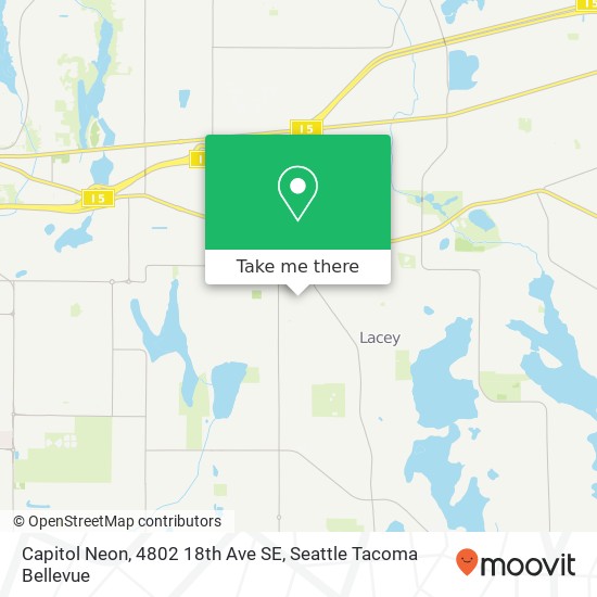 Mapa de Capitol Neon, 4802 18th Ave SE