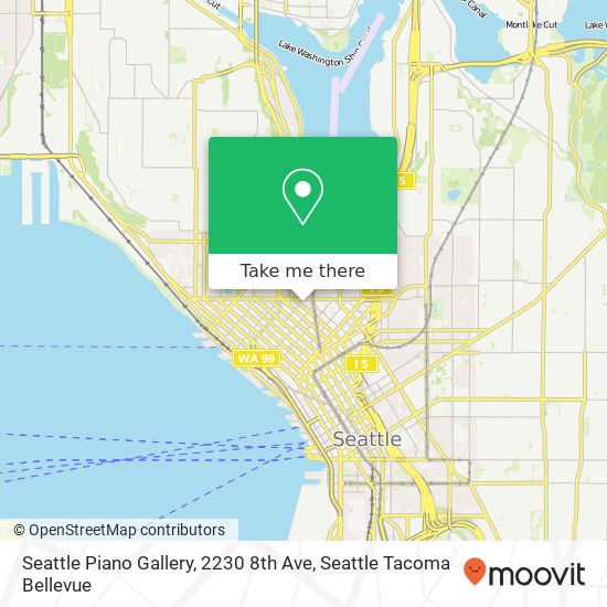 Mapa de Seattle Piano Gallery, 2230 8th Ave