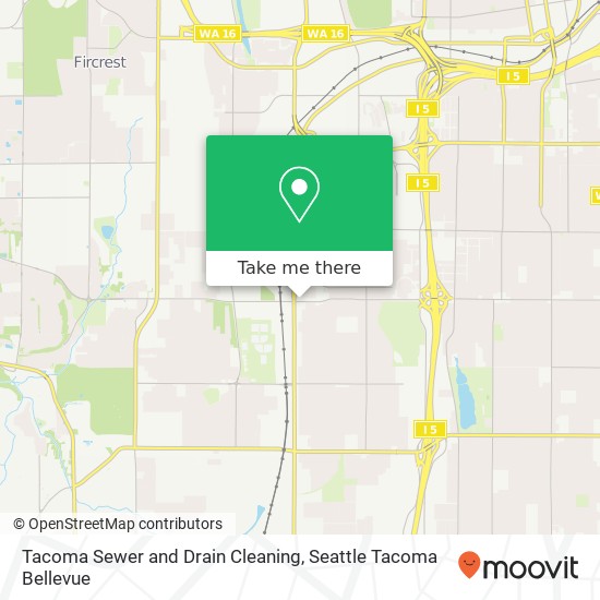 Tacoma Sewer and Drain Cleaning map