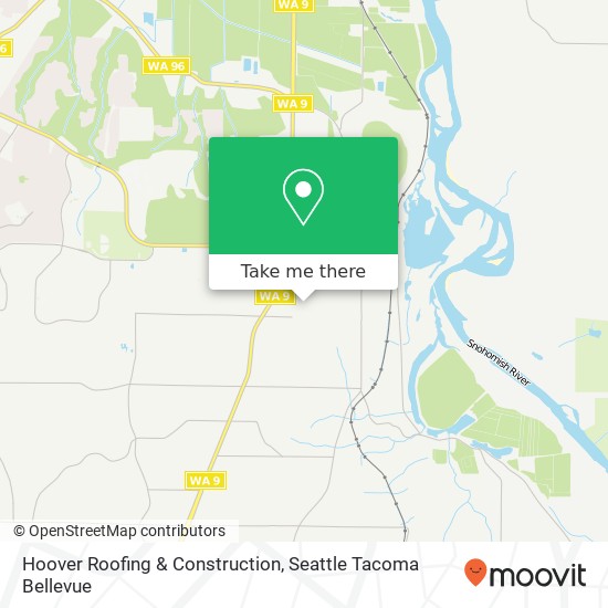 Hoover Roofing & Construction map