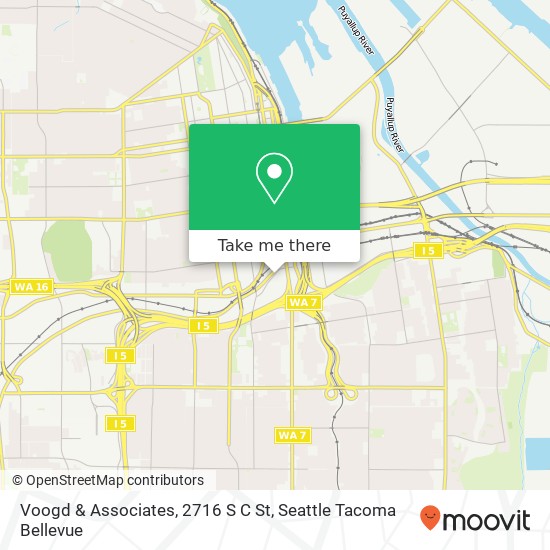 Mapa de Voogd & Associates, 2716 S C St