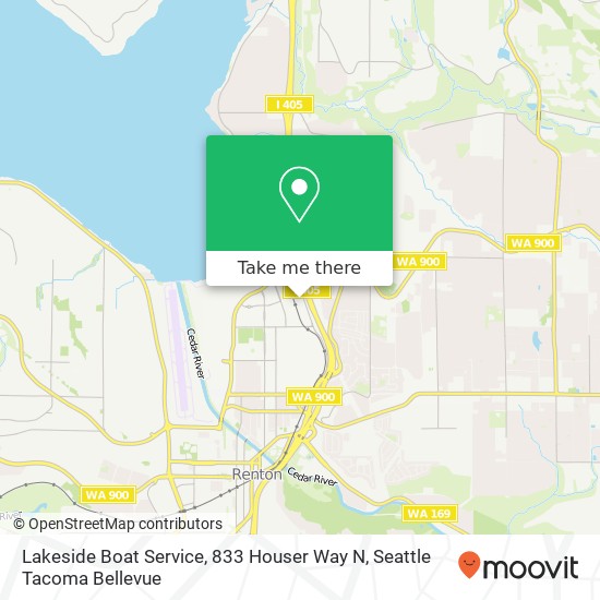Mapa de Lakeside Boat Service, 833 Houser Way N