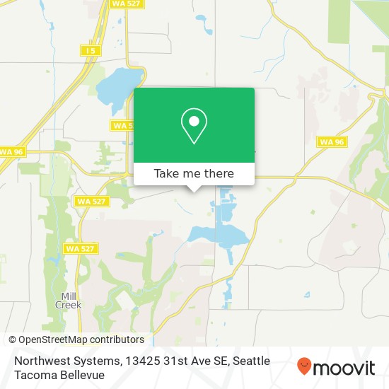 Mapa de Northwest Systems, 13425 31st Ave SE