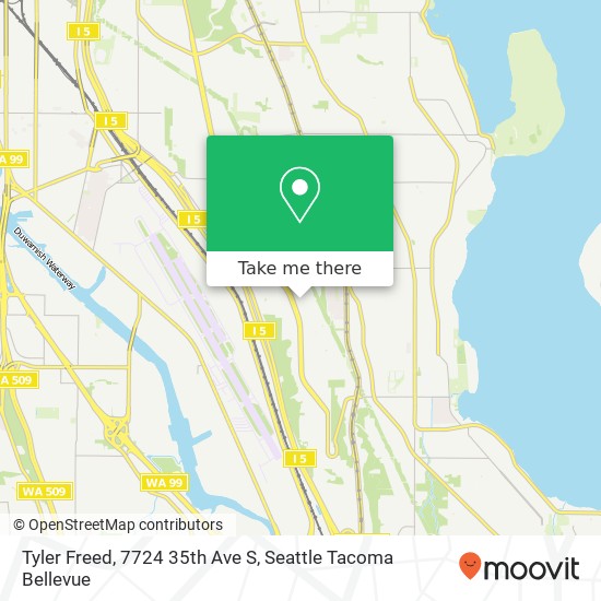 Mapa de Tyler Freed, 7724 35th Ave S