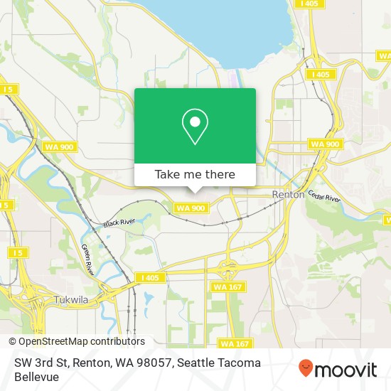 Mapa de SW 3rd St, Renton, WA 98057