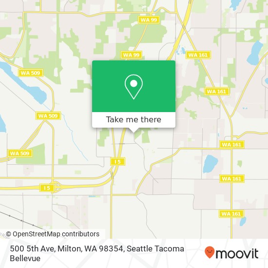 Mapa de 500 5th Ave, Milton, WA 98354