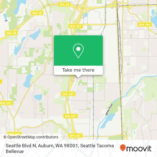 Mapa de Seattle Blvd N, Auburn, WA 98001
