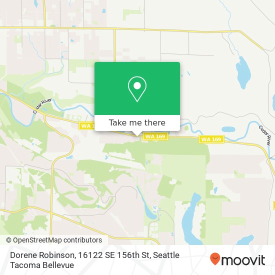 Mapa de Dorene Robinson, 16122 SE 156th St