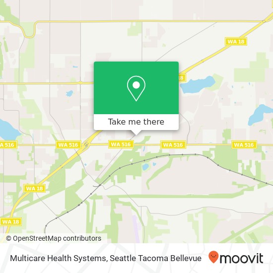 Multicare Health Systems map