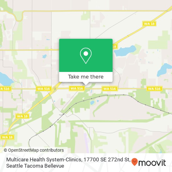 Multicare Health System-Clinics, 17700 SE 272nd St map