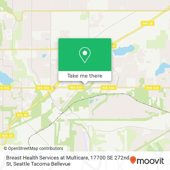 Breast Health Services at Multicare, 17700 SE 272nd St map