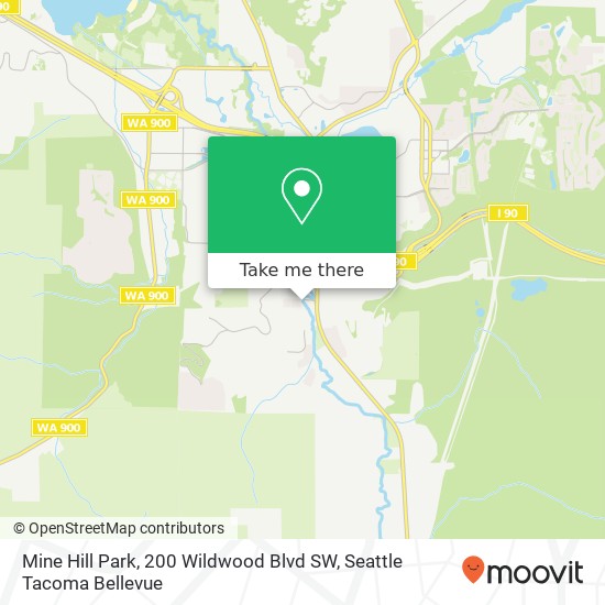 Mapa de Mine Hill Park, 200 Wildwood Blvd SW