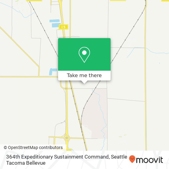 364th Expeditionary Sustainment Command map