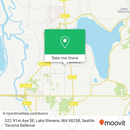 Mapa de 322 91st Ave SE, Lake Stevens, WA 98258