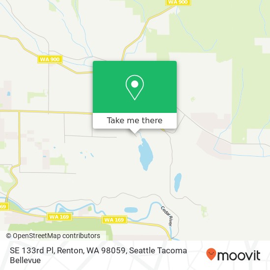 Mapa de SE 133rd Pl, Renton, WA 98059