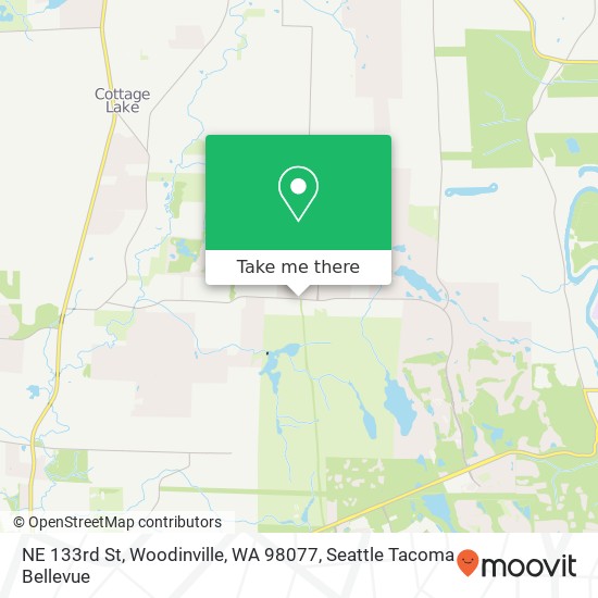 Mapa de NE 133rd St, Woodinville, WA 98077