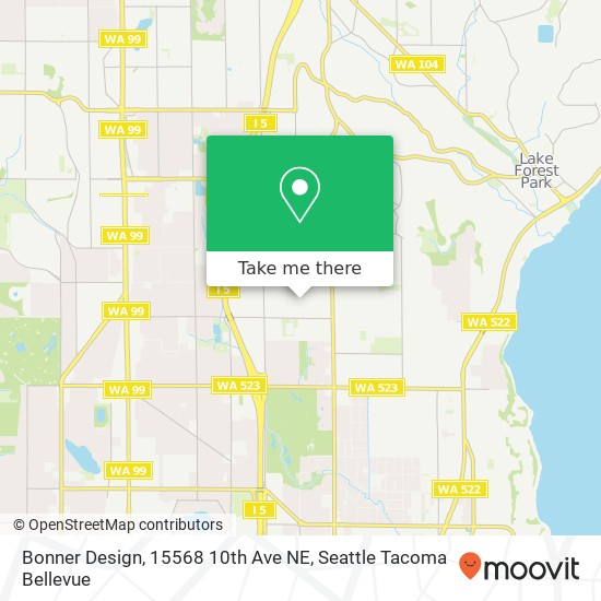 Mapa de Bonner Design, 15568 10th Ave NE