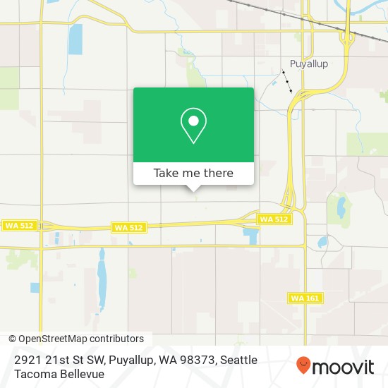 Mapa de 2921 21st St SW, Puyallup, WA 98373