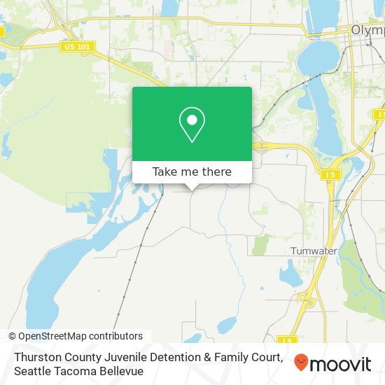 Mapa de Thurston County Juvenile Detention & Family Court