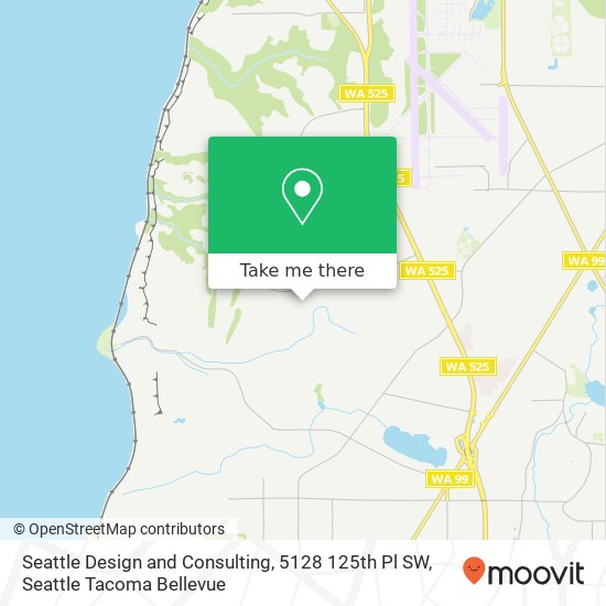 Seattle Design and Consulting, 5128 125th Pl SW map