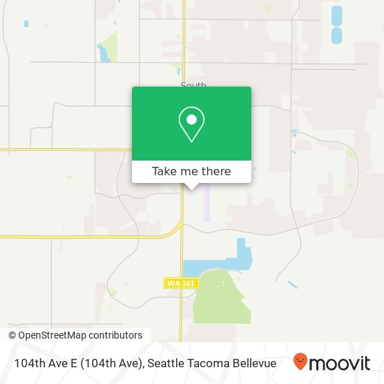 Mapa de 104th Ave E (104th Ave), Puyallup, WA 98374