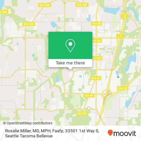 Mapa de Rosalie Miller, MD, MPH, Faafp, 33501 1st Way S