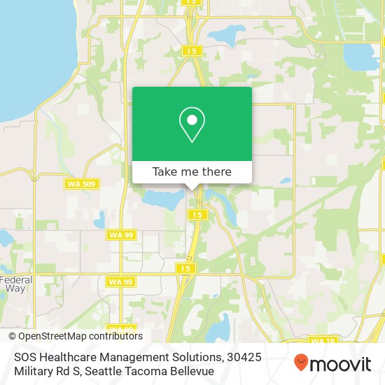 Mapa de SOS Healthcare Management Solutions, 30425 Military Rd S