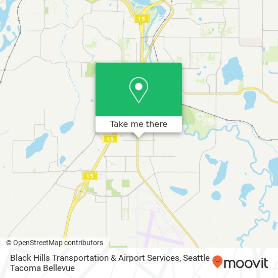 Black Hills Transportation & Airport Services map