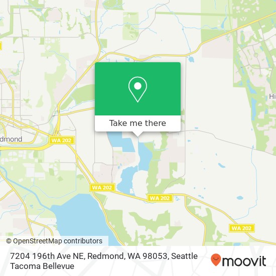 Mapa de 7204 196th Ave NE, Redmond, WA 98053