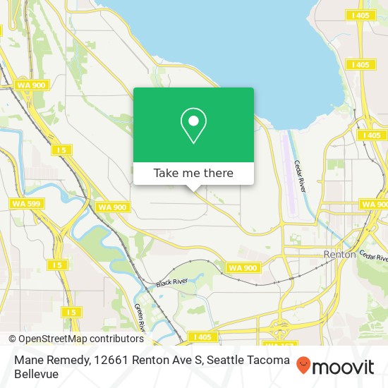 Mapa de Mane Remedy, 12661 Renton Ave S