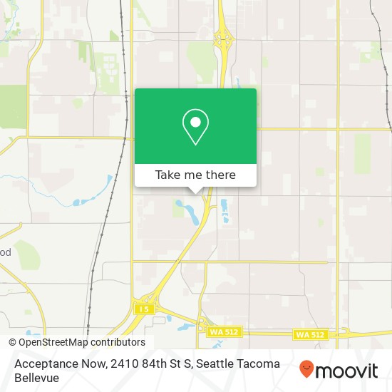 Acceptance Now, 2410 84th St S map