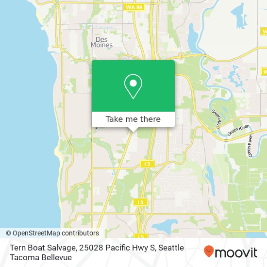 Mapa de Tern Boat Salvage, 25028 Pacific Hwy S