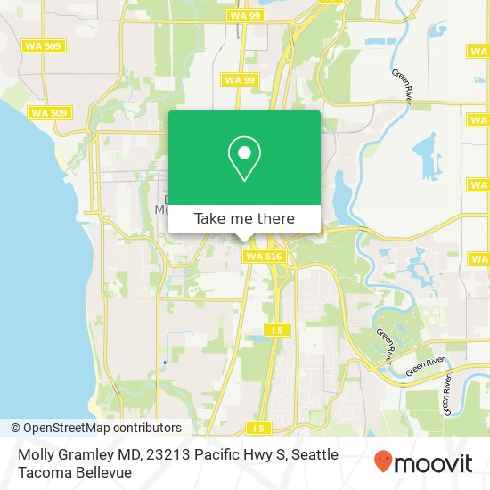 Molly Gramley MD, 23213 Pacific Hwy S map