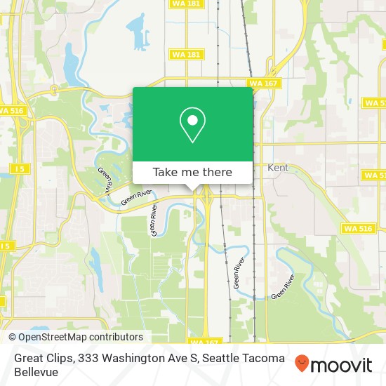 Mapa de Great Clips, 333 Washington Ave S