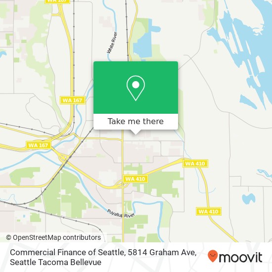 Mapa de Commercial Finance of Seattle, 5814 Graham Ave