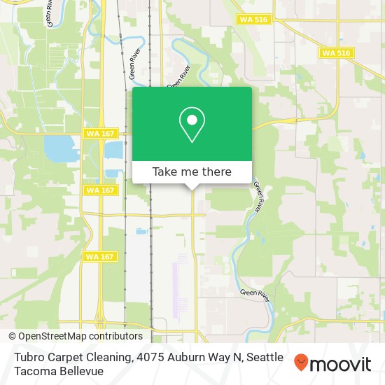 Mapa de Tubro Carpet Cleaning, 4075 Auburn Way N